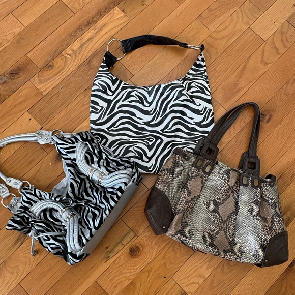 Unbranded Handbags - Y2K Animal Print Purse Bundle #2 Snake & Zebra